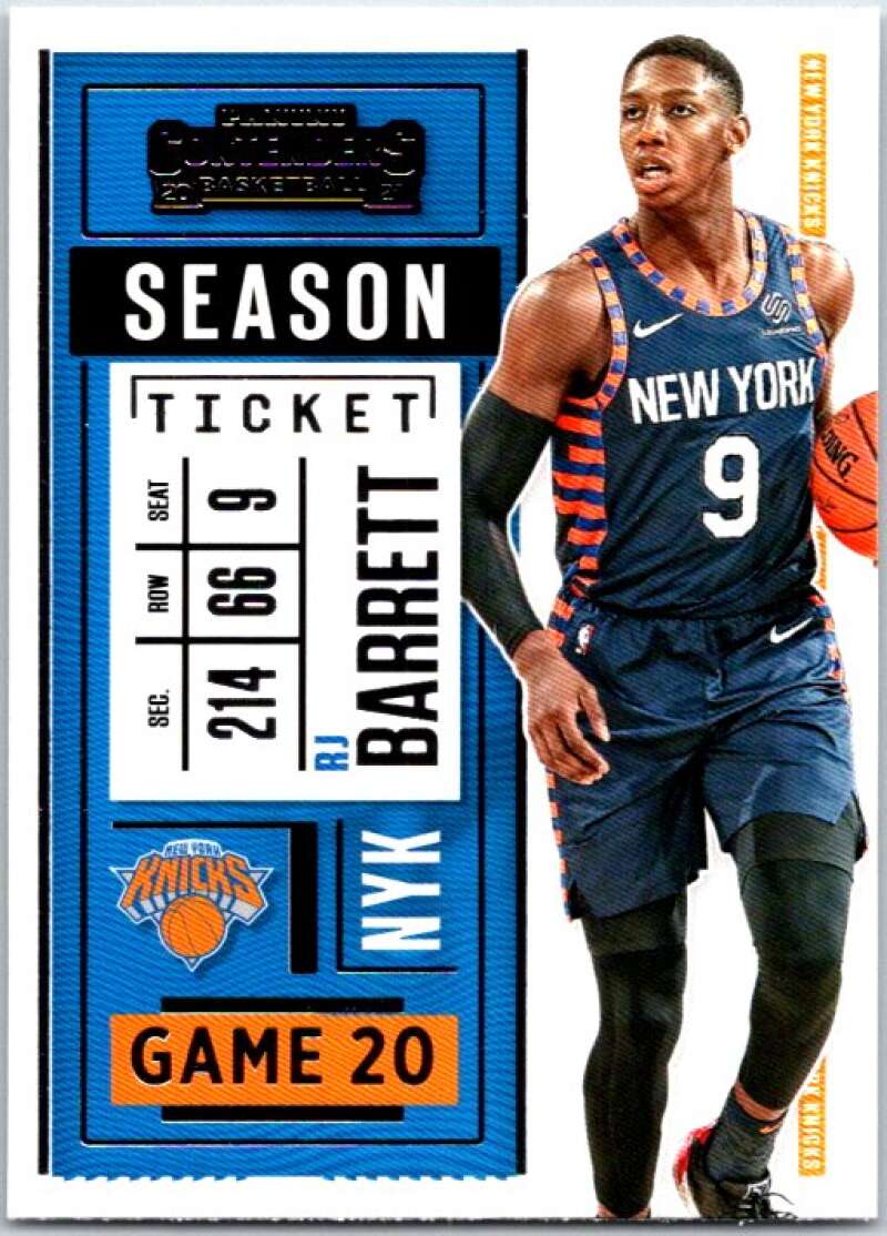 2020-21 Panini Contenders Season Ticket #80 RJ Barrett V48373
