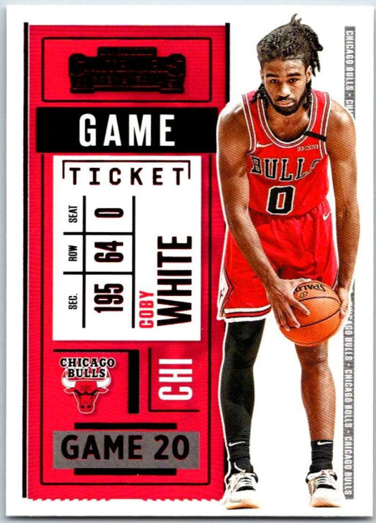 2020-21 Panini Contenders Game Ticket Red #44 Coby White  V48381