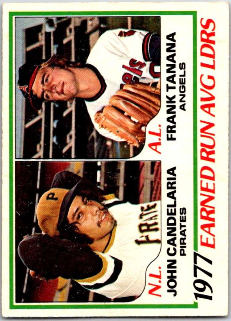 1978 O-Pee-Chee MLB #7 John Candelaria/Frank Tanana LL V48466