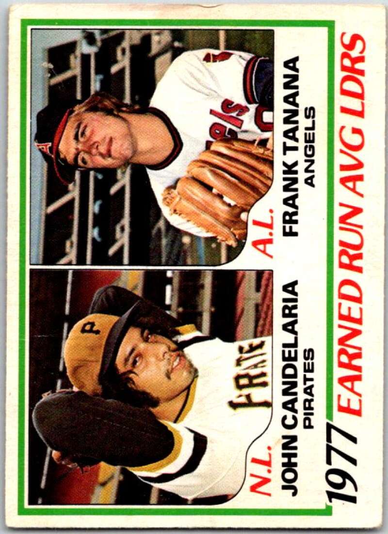 1982 O-Pee-Chee MLB #7 John Candelaria/Frank Tanana LL V48470