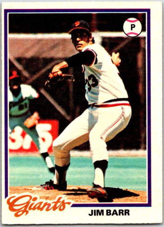 1978 O-Pee-Chee MLB #19 Jim Barr  San Francisco Giants  V48498