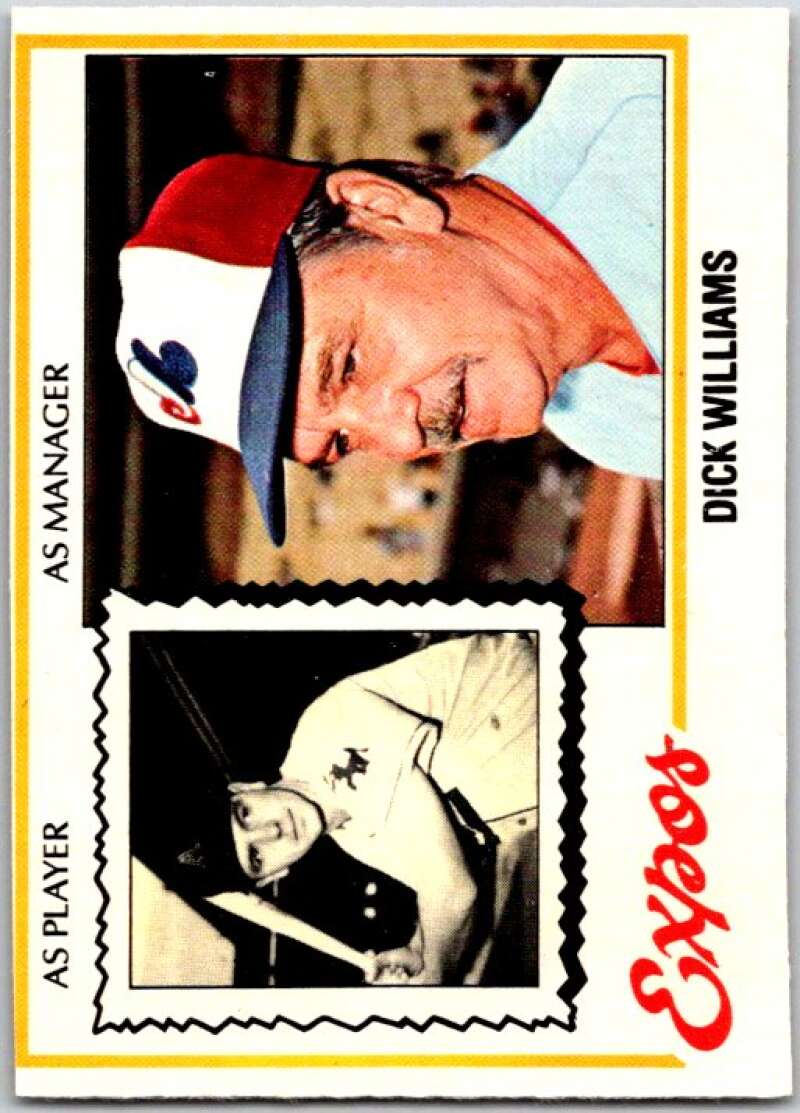 1978 O-Pee-Chee MLB #27 Dick Williams MG Montreal Expos V48516