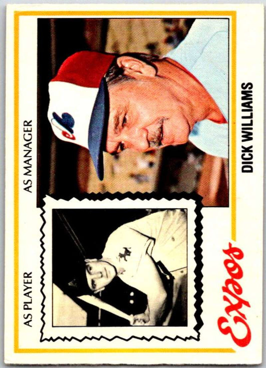 1978 O-Pee-Chee MLB #27 Dick Williams MG  Montreal Expos  V48517