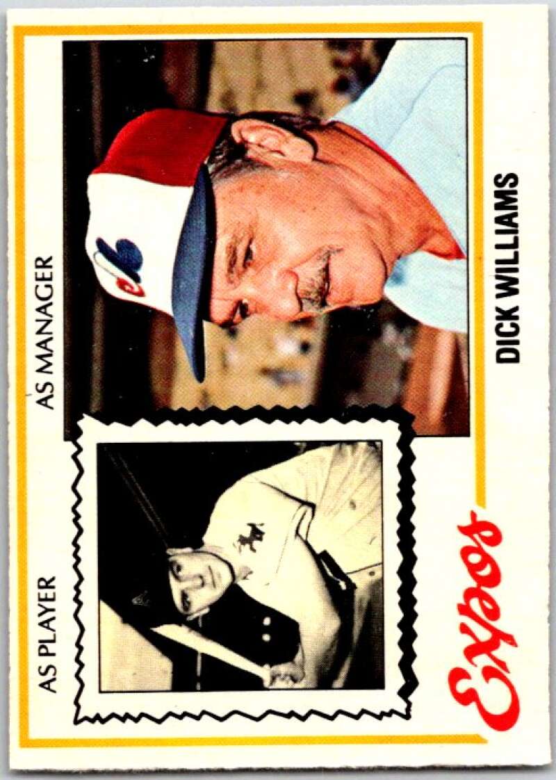 1978 O-Pee-Chee MLB #27 Dick Williams MG Montreal Expos V48518