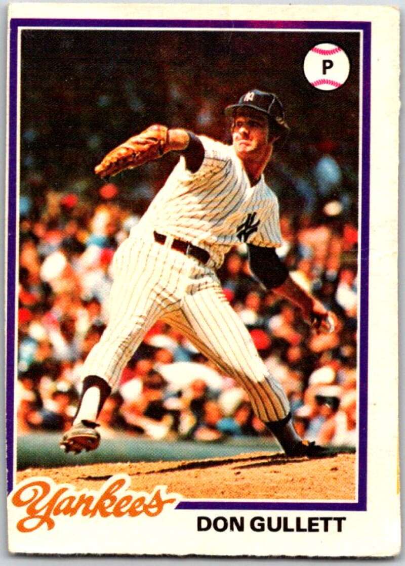 1978 O-Pee-Chee MLB #30 Don Gullett DP New York Yankees V48522