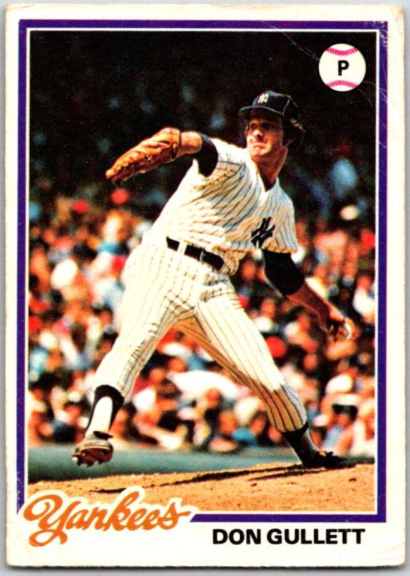 1978 O-Pee-Chee MLB #30 Don Gullett DP New York Yankees V48524