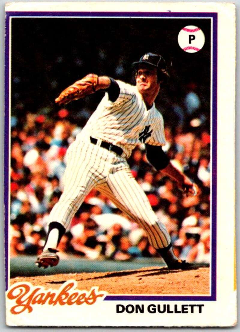 1978 O-Pee-Chee MLB #30 Don Gullett DP New York Yankees V48525