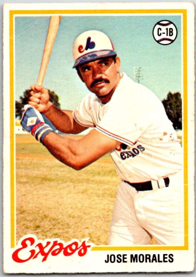 1978 O-Pee-Chee MLB #63 Jose Morales Montreal Expos V48597