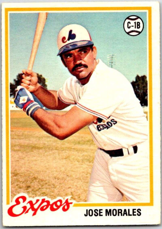 1978 O-Pee-Chee MLB #63 Jose Morales  Montreal Expos  V48598