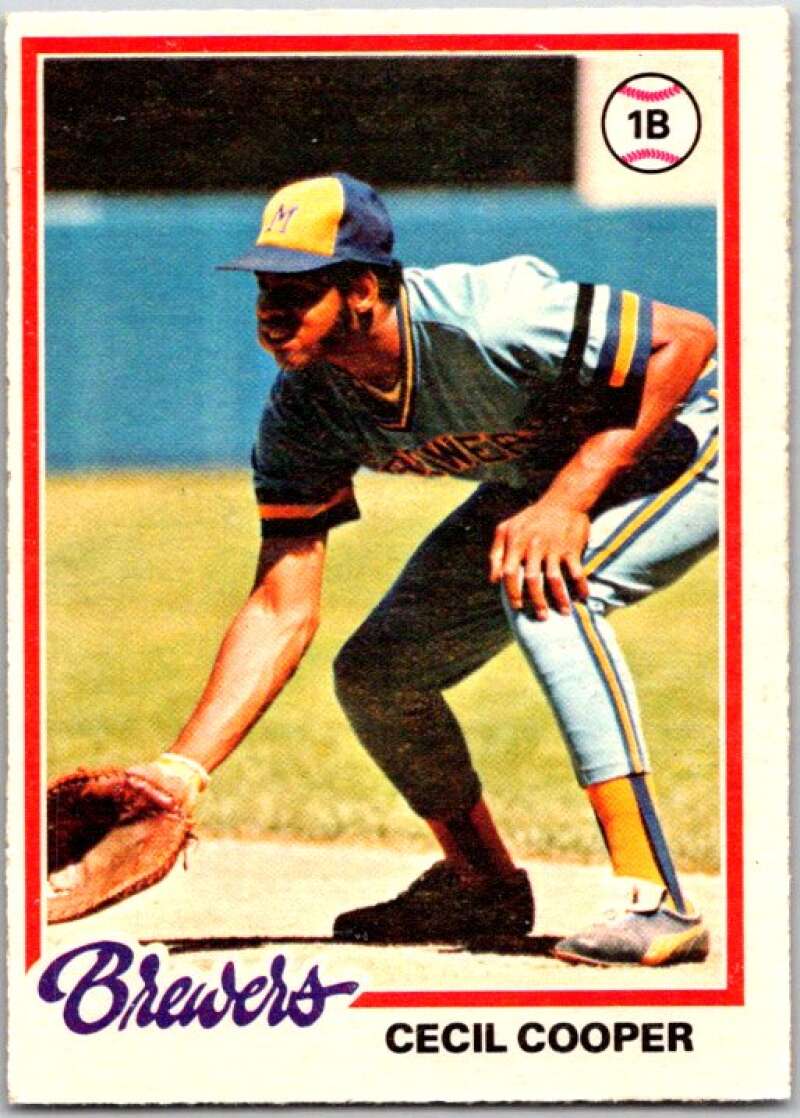 1978 O-Pee-Chee MLB #71 Cecil Cooper DP Milwaukee Brewers V48614