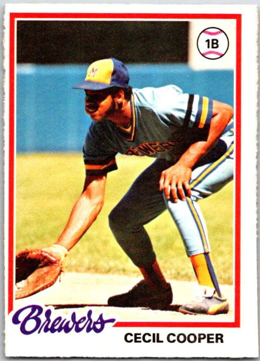1978 O-Pee-Chee MLB #71 Cecil Cooper DP  Milwaukee Brewers  V48615
