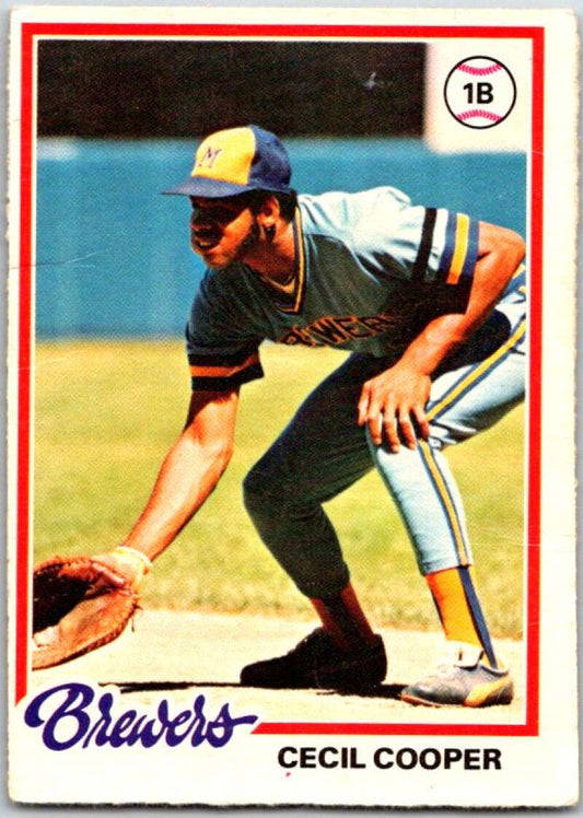 1978 O-Pee-Chee MLB #71 Cecil Cooper DP  Milwaukee Brewers  V48616