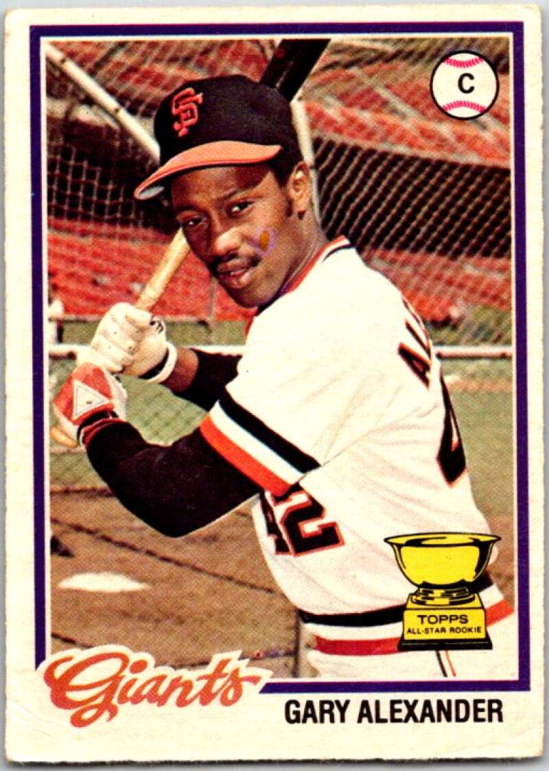 1978 O-Pee-Chee MLB #72 Gary Alexander DP San Francisco Giants V48618