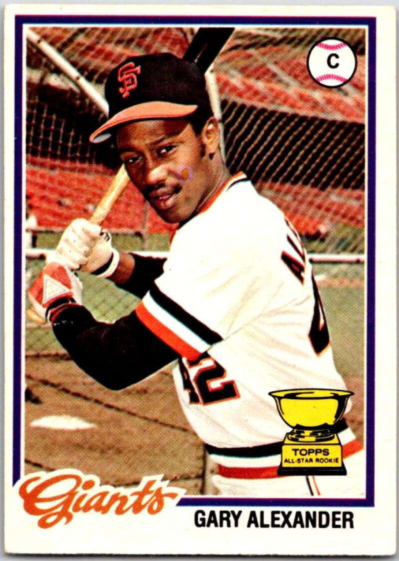 1978 O-Pee-Chee MLB #72 Gary Alexander DP San Francisco Giants V48619