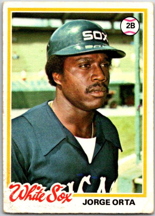 1978 O-Pee-Chee MLB #77 Jorge Orta  Chicago White Sox  V48626