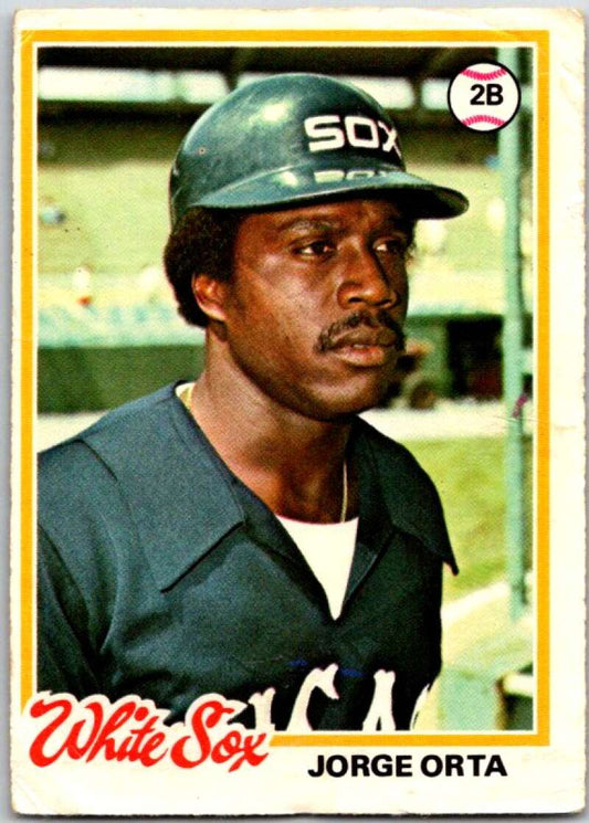 1978 O-Pee-Chee MLB #77 Jorge Orta  Chicago White Sox  V48627