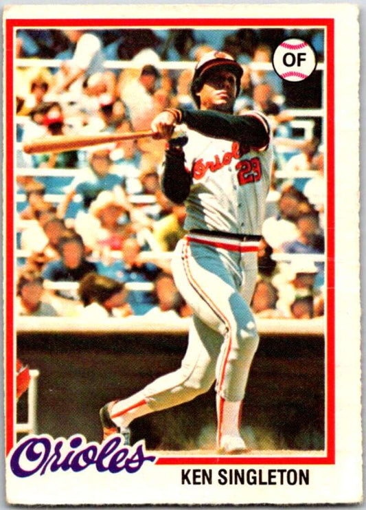 1978 O-Pee-Chee MLB #80 Ken Singleton  Baltimore Orioles  V48632