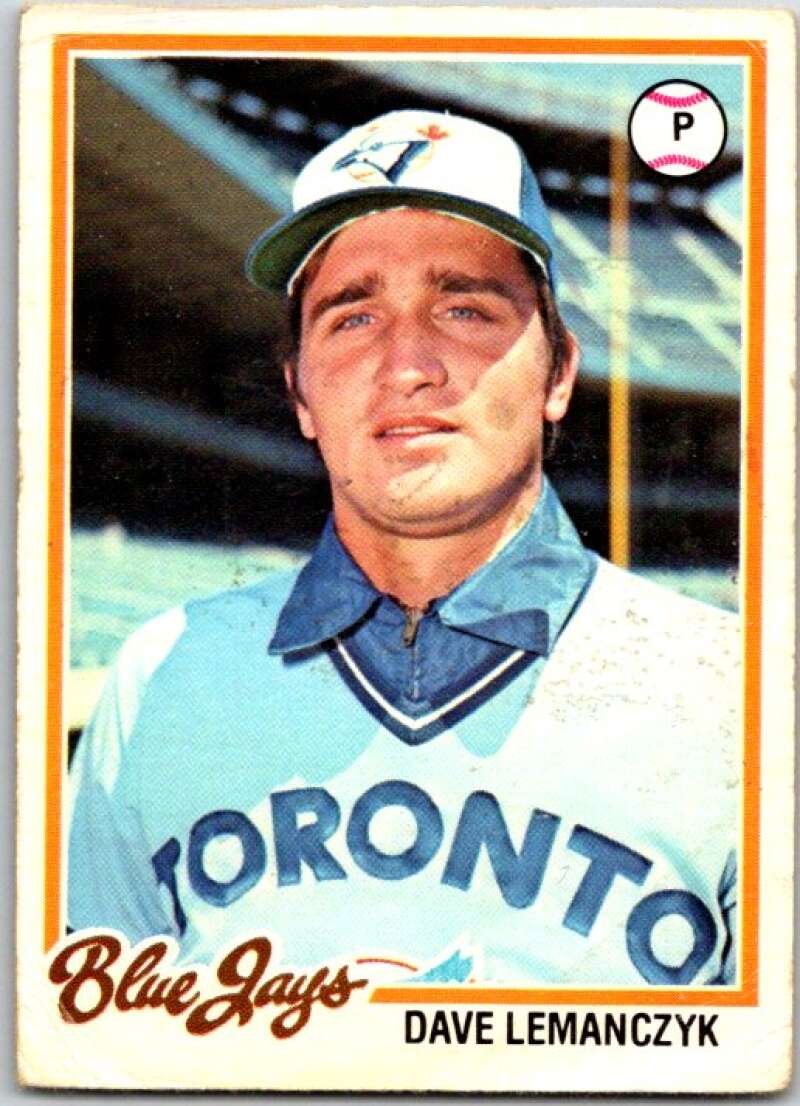 1978 O-Pee-Chee MLB #85 Dave Lemanczyk Toronto Blue Jays V48641