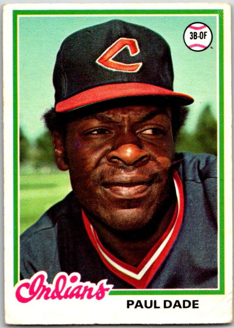 1978 O-Pee-Chee MLB #86 Paul Dade Cleveland Indians V48642