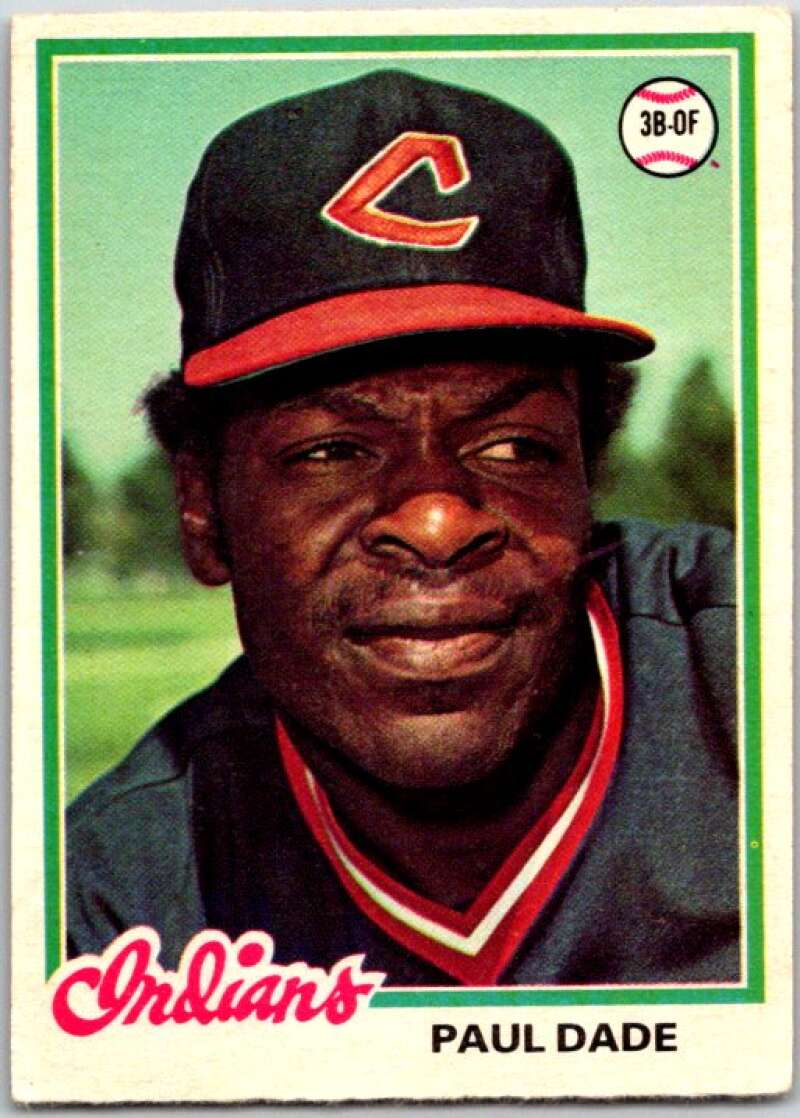 1978 O-Pee-Chee MLB #86 Paul Dade Cleveland Indians V48643
