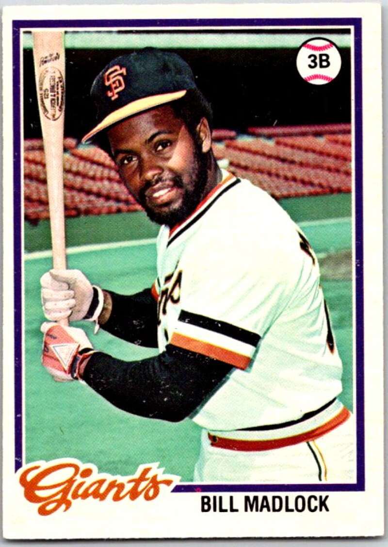 1978 O-Pee-Chee MLB #89 Bill Madlock San Francisco Giants V48649