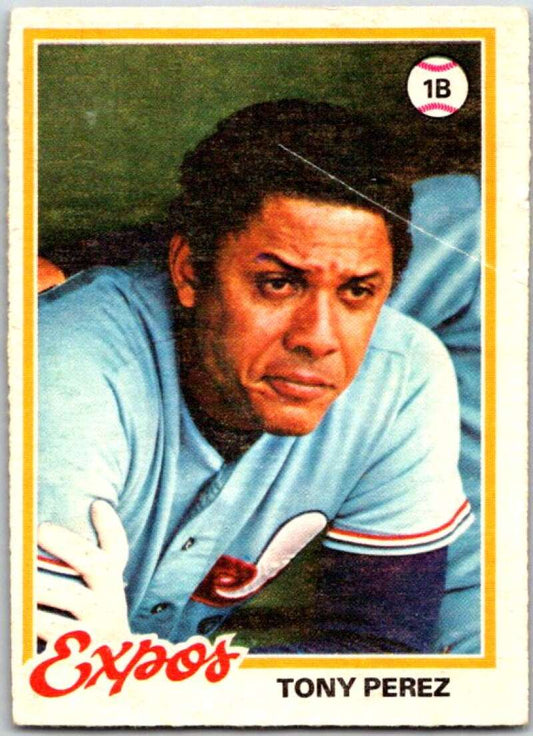 1978 O-Pee-Chee MLB #90 Tony Perez DP  Montreal Expos  V48651
