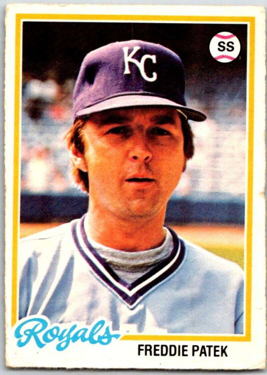 1978 O-Pee-Chee MLB #91 Freddie Patek  Kansas City Royals  V48657