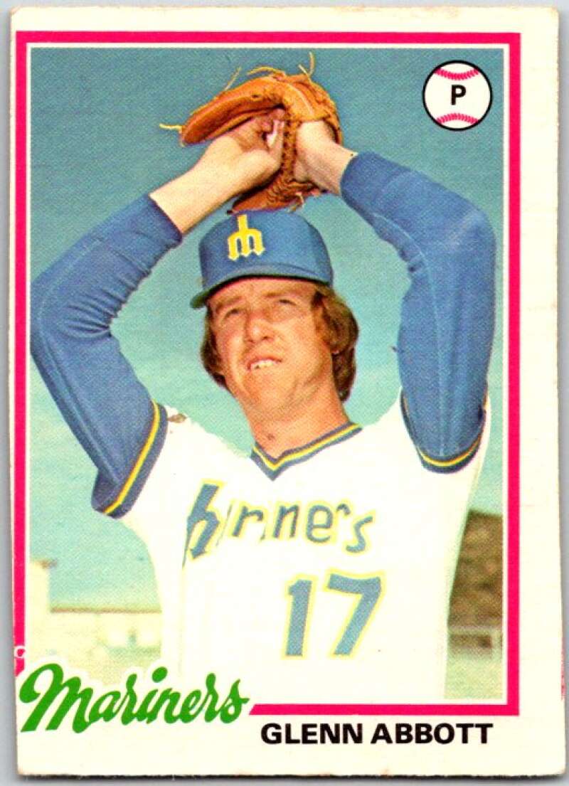 1978 O-Pee-Chee MLB #92 Glenn Abbott Seattle Mariners V48658