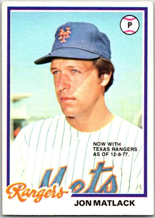 1978 O-Pee-Chee MLB #98 Jon Matlack  Rangers/Mets  V48668