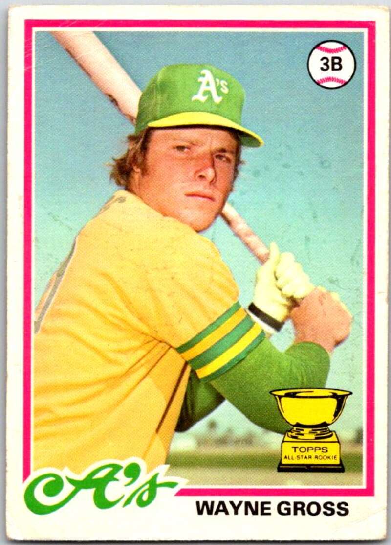1978 O-Pee-Chee MLB #106 Wayne Gross Oakland Athletics V48681
