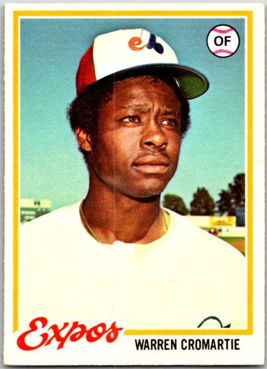 1978 O-Pee-Chee MLB #117 Warren Cromartie  RC Rookie Expos  V48702