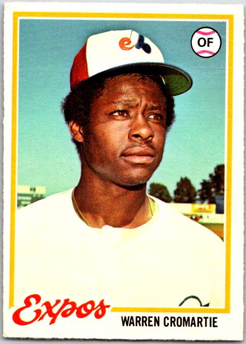 1980 O-Pee-Chee MLB #117 Warren Cromartie RC Rookie Expos V48704