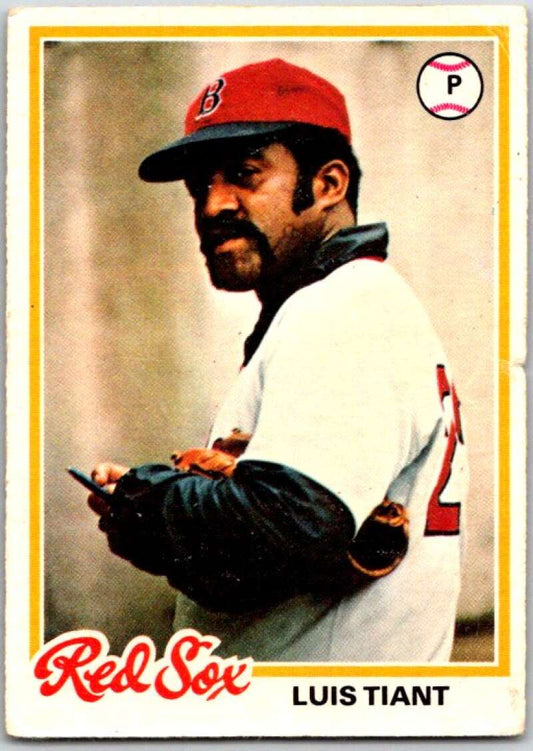 1978 O-Pee-Chee MLB #124 Luis Tiant  Boston Red Sox  V48715