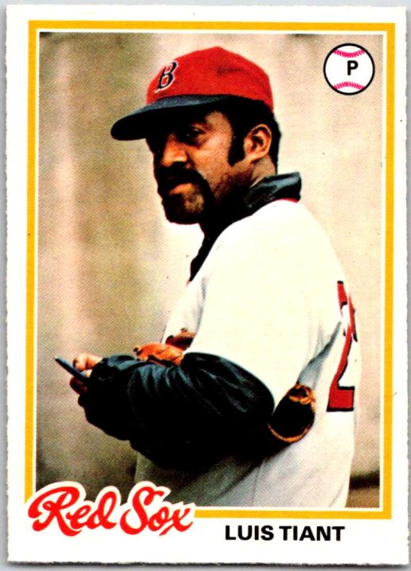 1978 O-Pee-Chee MLB #124 Luis Tiant Boston Red Sox V48716