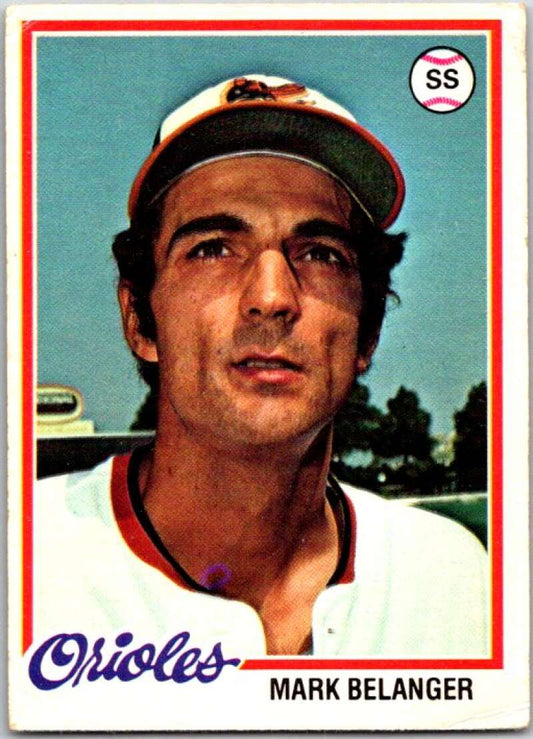 1978 O-Pee-Chee MLB #125 Mark Belanger  Baltimore Orioles  V48717