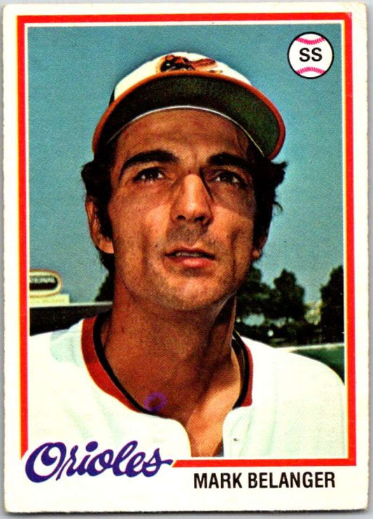 1978 O-Pee-Chee MLB #125 Mark Belanger  Baltimore Orioles  V48718
