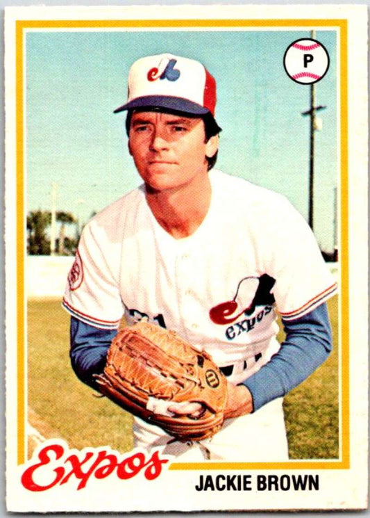 1978 O-Pee-Chee MLB #126 Jackie Brown  Montreal Expos  V48720