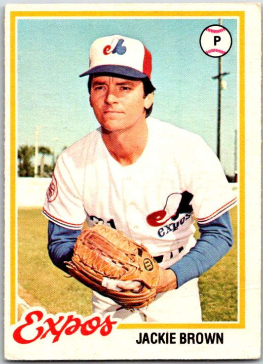 1978 O-Pee-Chee MLB #126 Jackie Brown  Montreal Expos  V48723