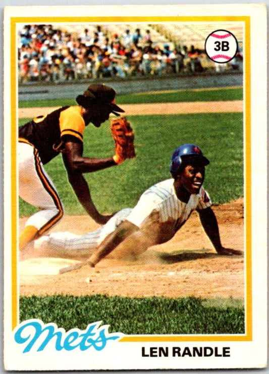1978 O-Pee-Chee MLB #132 Len Randle DP  New York Mets  V48729