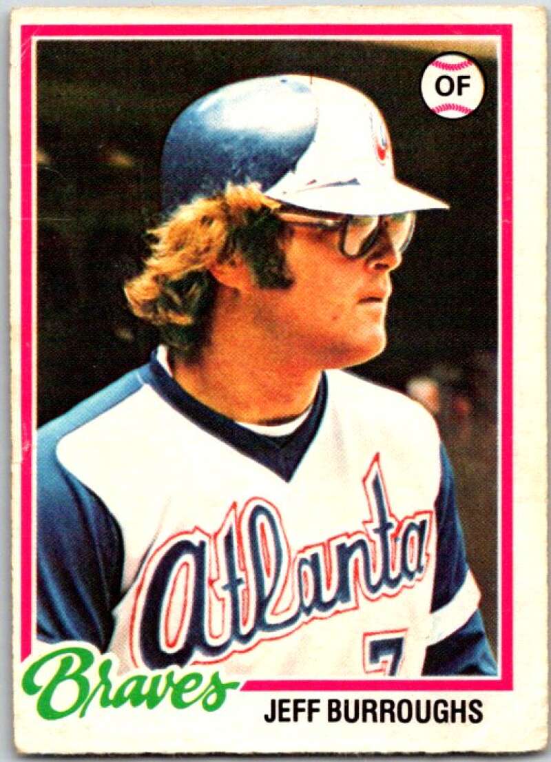 1978 O-Pee-Chee MLB #134 Jeff Burroughs Atlanta Braves V48731