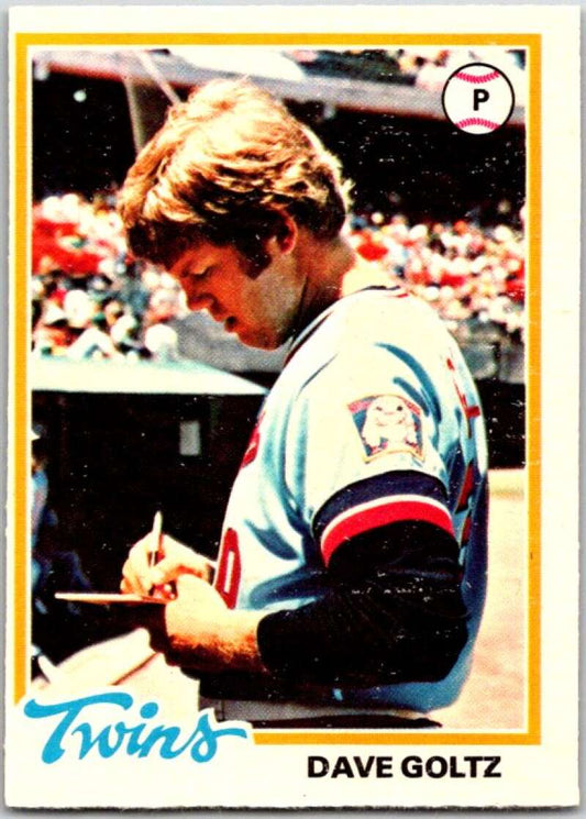 1978 O-Pee-Chee MLB #142 Dave Goltz DP  Minnesota Twins  V48737