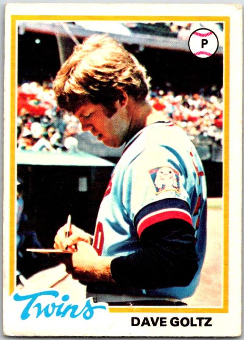 1978 O-Pee-Chee MLB #142 Dave Goltz DP Minnesota Twins V48739
