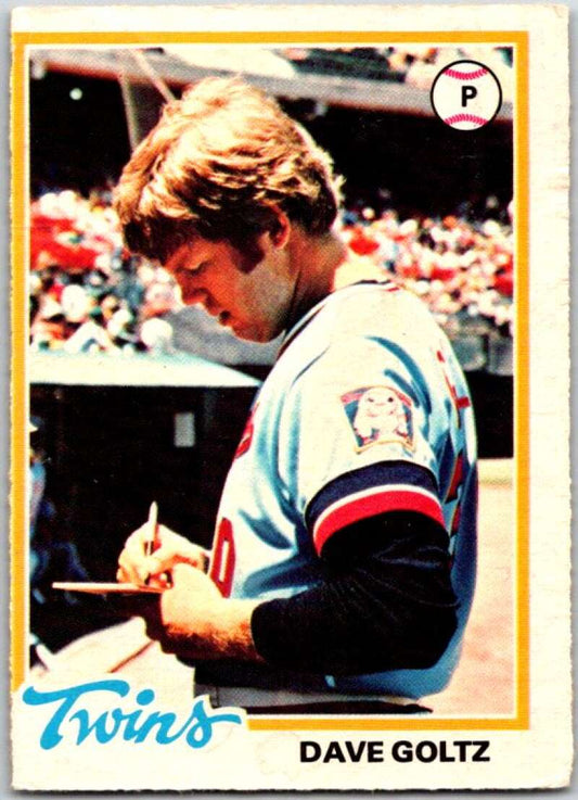 1978 O-Pee-Chee MLB #142 Dave Goltz DP  Minnesota Twins  V48740