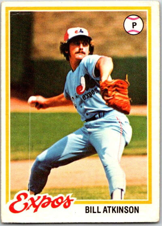 1978 O-Pee-Chee MLB #144 Bill Atkinson  Montreal Expos  V48743