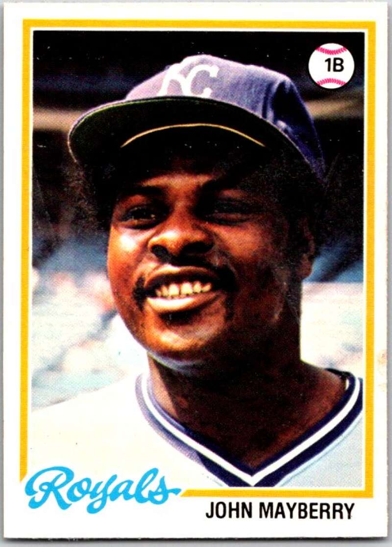 1978 O-Pee-Chee MLB #168 John Mayberry Kansas City Royals V48787