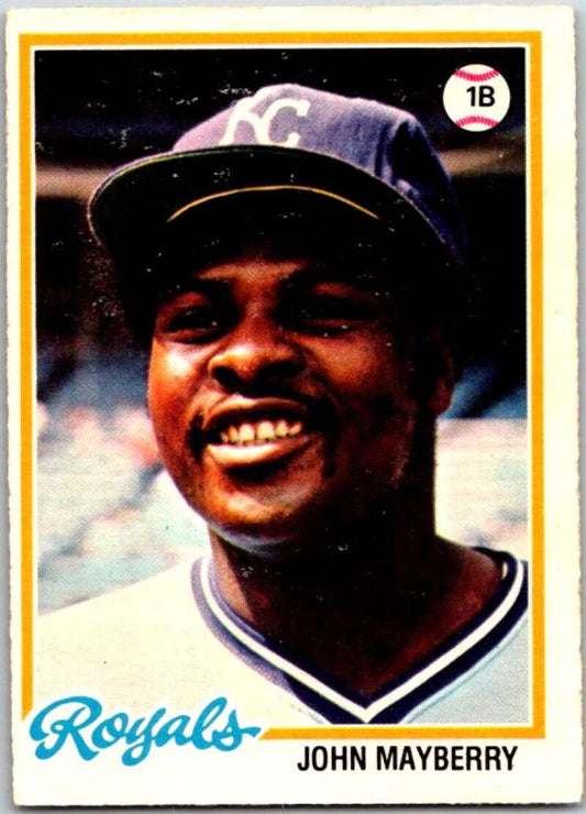 1978 O-Pee-Chee MLB #168 John Mayberry  Kansas City Royals  V48788