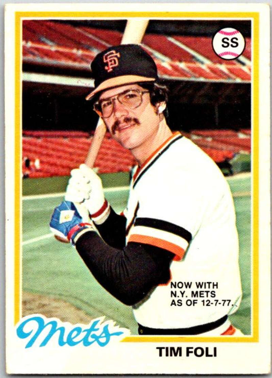 1978 O-Pee-Chee MLB #169 Tim Foli  Mets/Giants  V48789