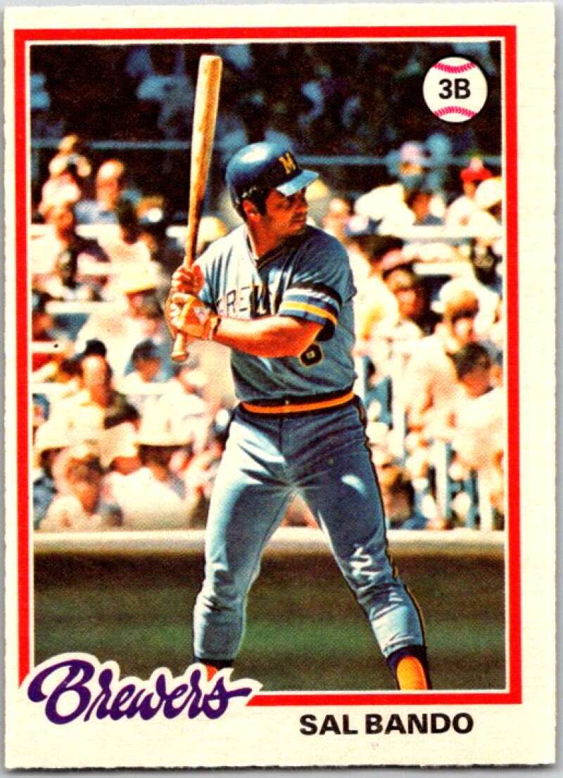 1978 O-Pee-Chee MLB #174 Sal Bando DP Milwaukee Brewers V48793