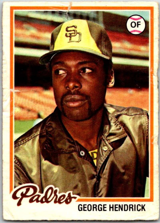 1978 O-Pee-Chee MLB #178 George Hendrick  San Diego Padres  V48803