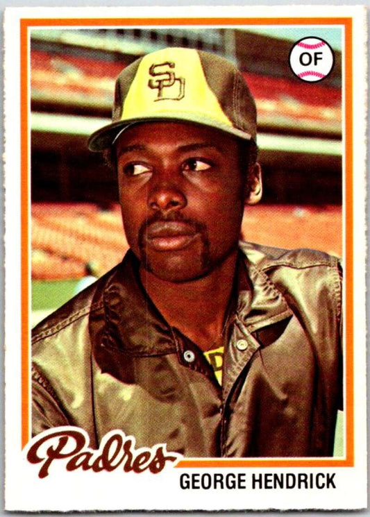 1978 O-Pee-Chee MLB #178 George Hendrick  San Diego Padres  V48804